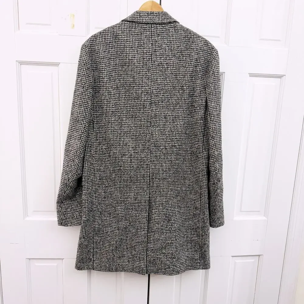 REISS Kennard Dogtooth Coat (Size Large)